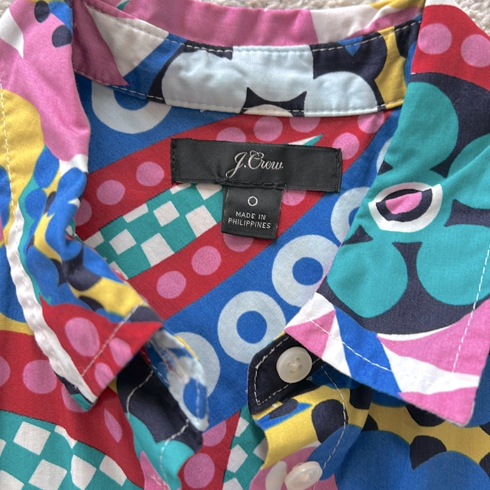 J. Crew Classic Fit Boy Shirt in Ratti Kaleidoscope Floral - Picture 6 of 7